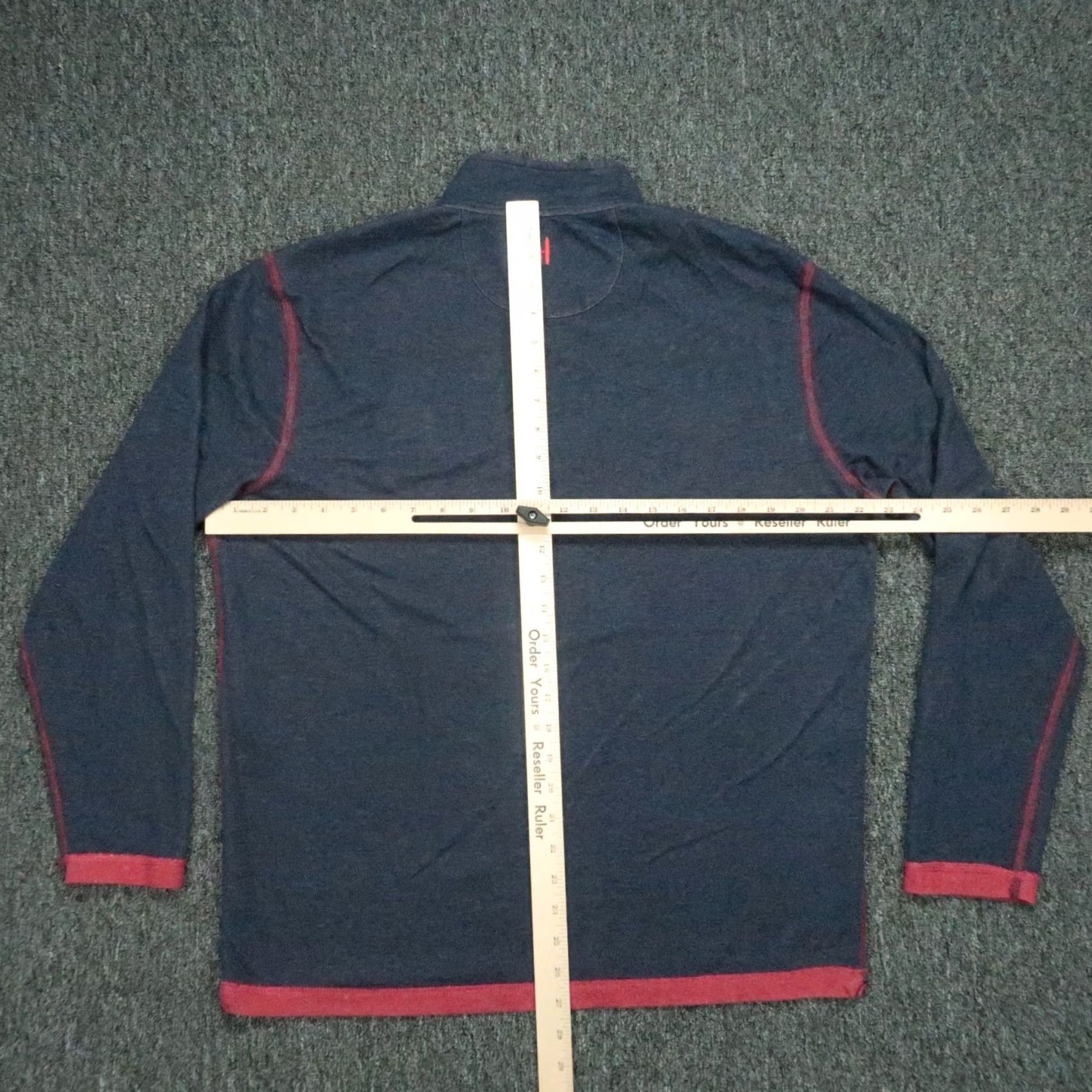 johnnie-O Johnnie O Pullover Mens L Red Blue Quarter Zip Reversible Size US L / EU 52-54 / 3 - 7 Thumbnail