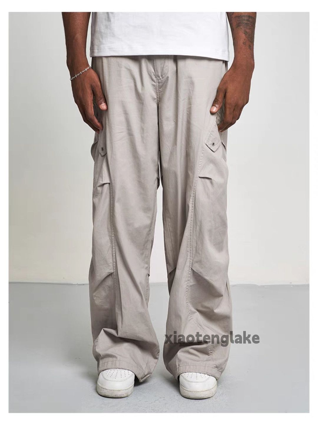 Designer × Japanese Brand × Vintage urban military outdoor pleated loose baggy cargo pants Size US 34 / EU 50 - 3 Thumbnail