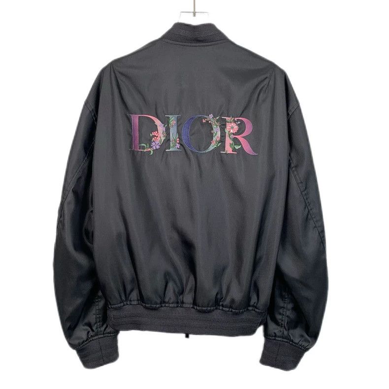 Dior Dior Black logo embroidered saddle bag stand-up collar zipp Size US M / EU 48-50 / 2 - 2 Thumbnail