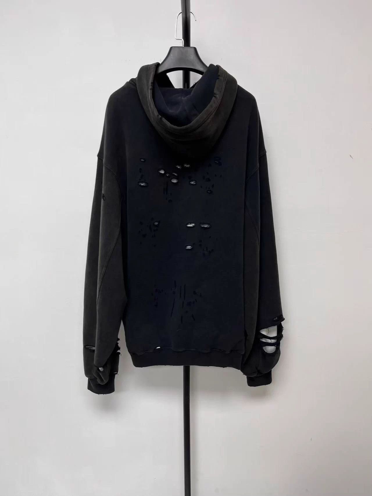 Balenciaga Balenciaga logo zip hoodie men's black XXS 99 new Size US XXS / EU 40 - 2 Thumbnail