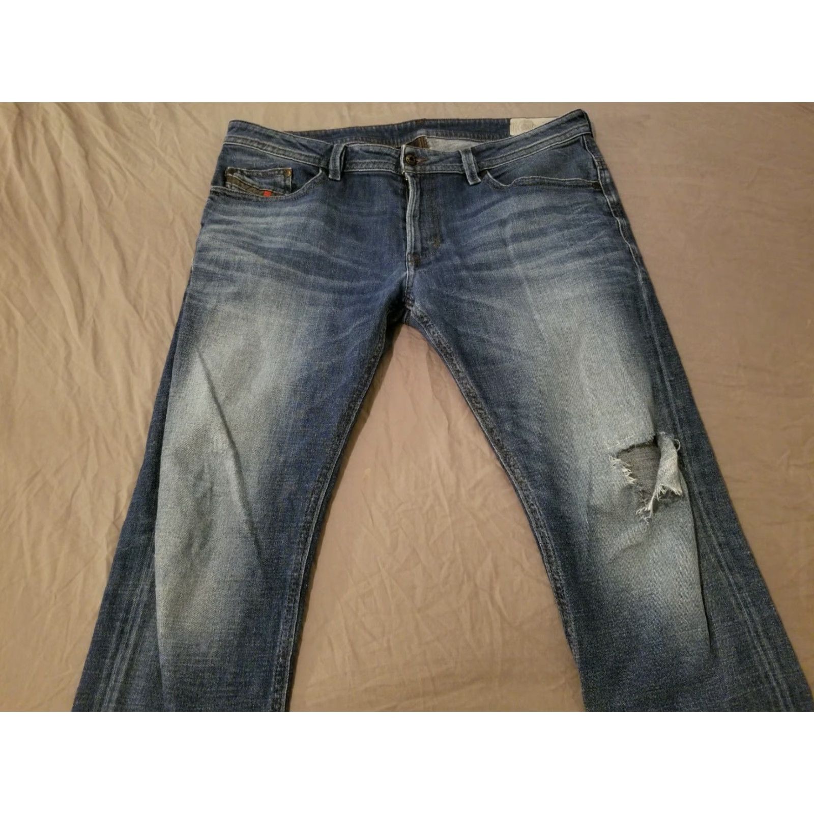 Diesel Diesel Thavar Jeans Men 36x32 Slim Skinny Denim Blue Stretch Size US 36 / EU 52 - 6 Thumbnail