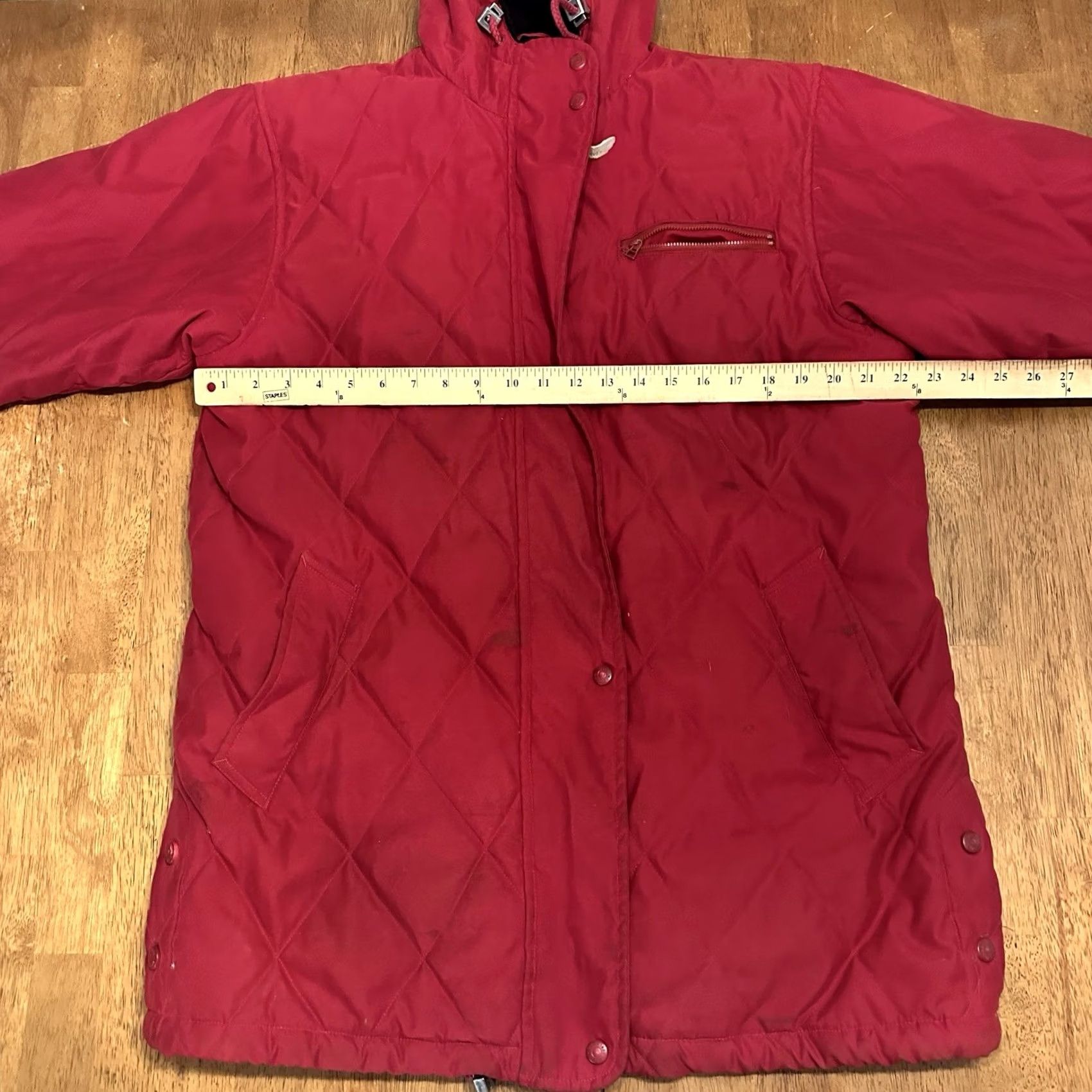 Vintage VINTAGE Woolrich Jacket Parka Red Women's 90s Medium M Size M / US 6-8 / IT 42-44 - 6 Thumbnail