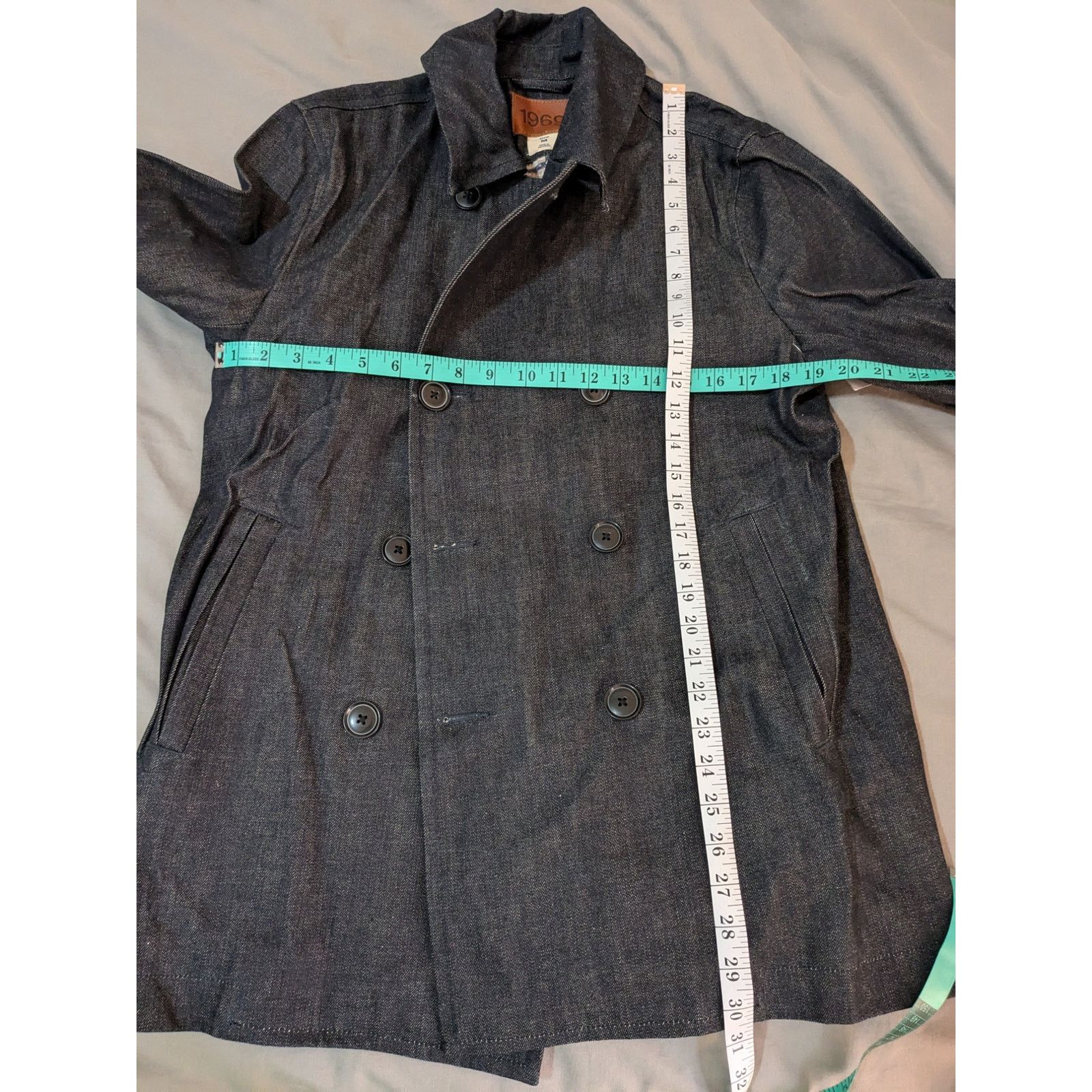 Gap GAP Men - 1969 Premium Denim Peacoat/ Sz M / NWOT Size US M / EU 48-50 / 2 - 9 Thumbnail