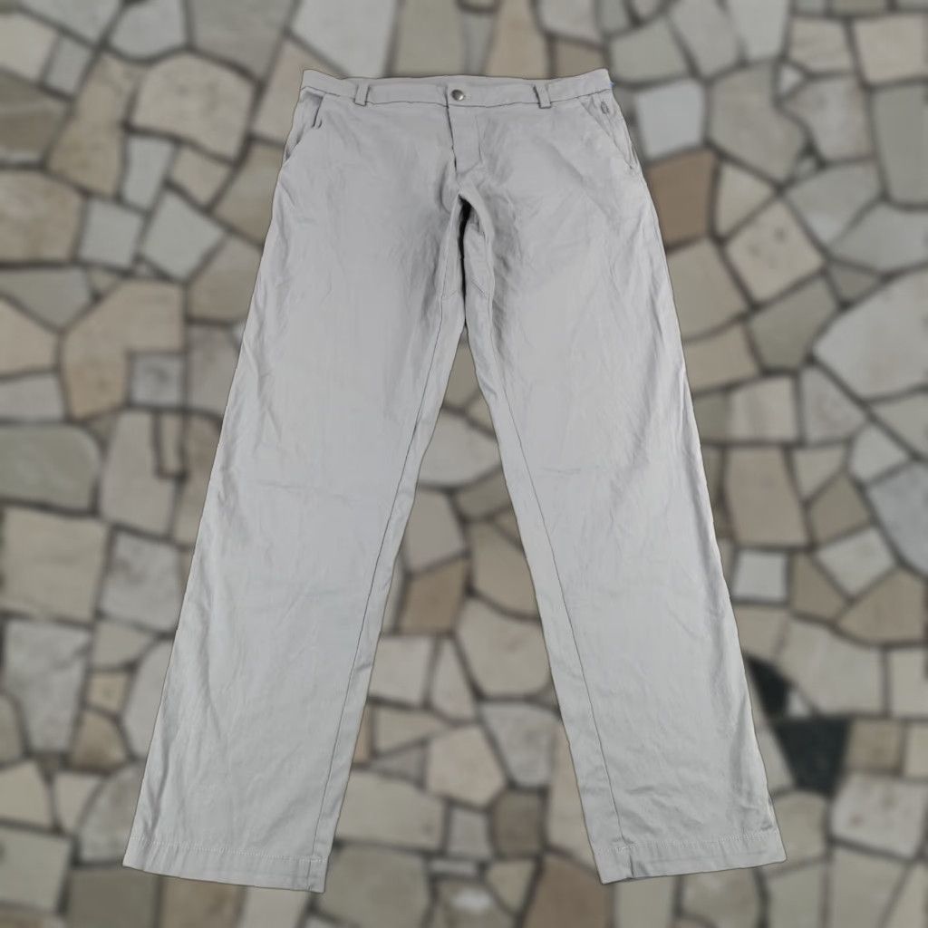 Lululemon LULULEMON Men's Chino Pants 34 Gray Classic Swift Cotton Comfort Straight Leg Sports Size US 35 - 1 Thumbnail