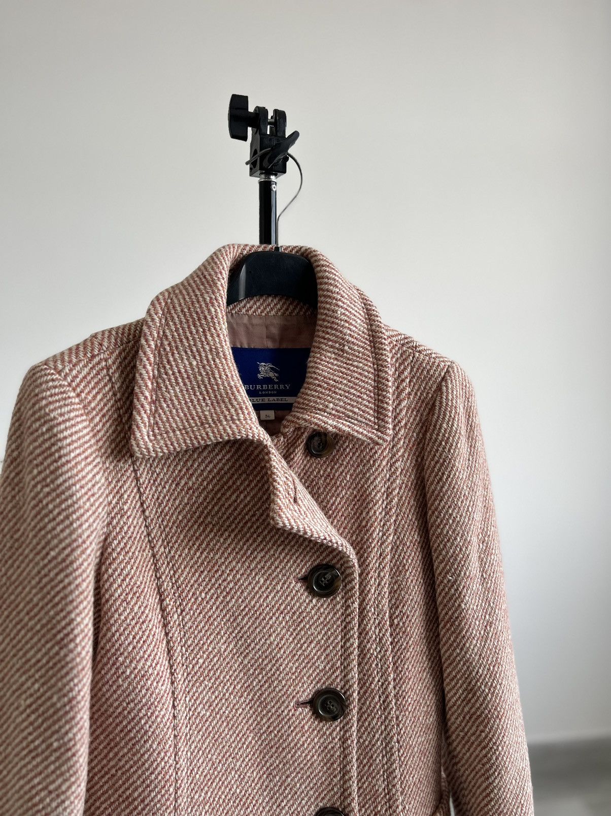 Burberry Burberry Blue Label Wool Coat Belted Size 36 Size XS / US 0-2 / IT 36-38 - 2 Thumbnail