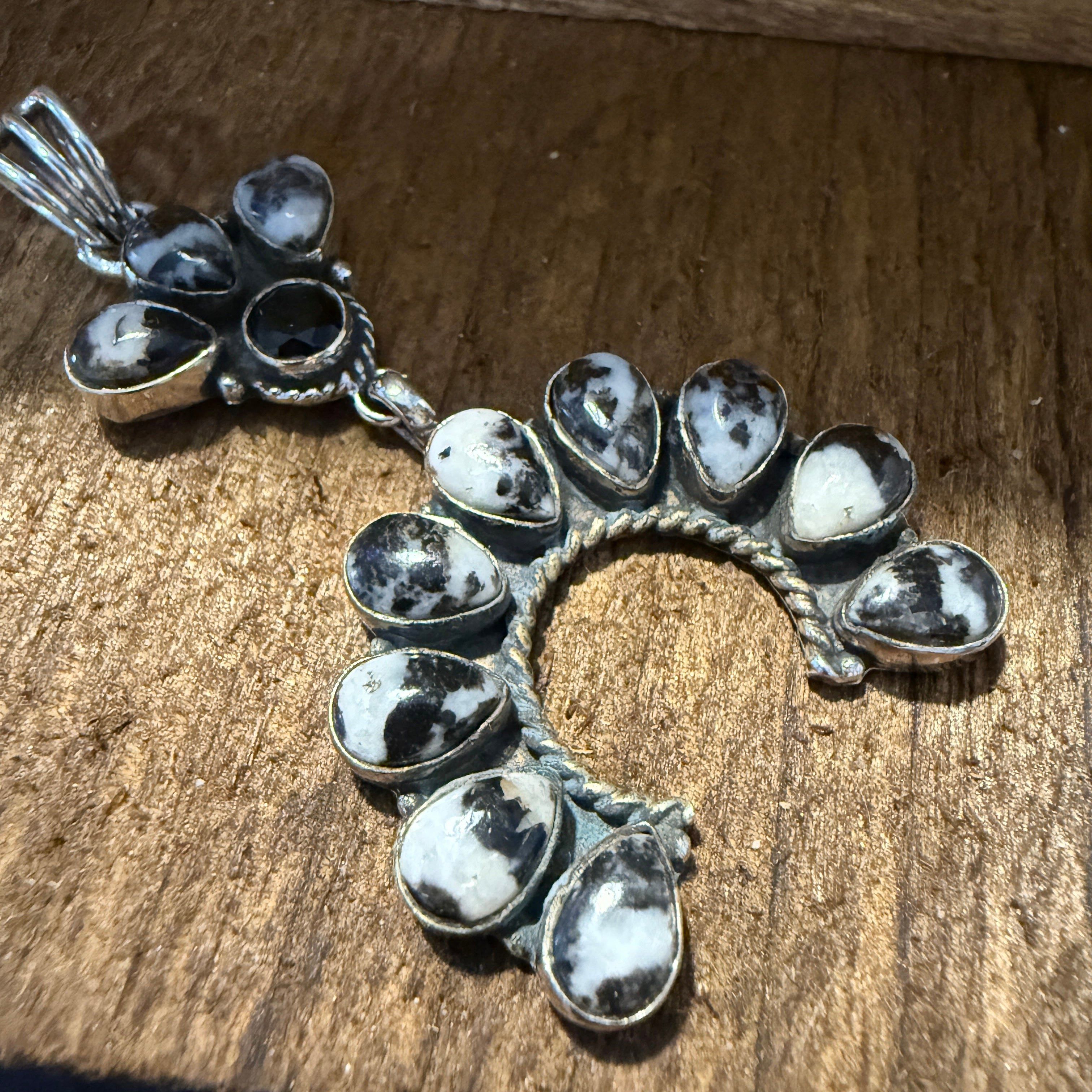 Other White Buffalo Turquoise Navajo Pendant In Sterling Silver Size ONE SIZE - 2 Thumbnail