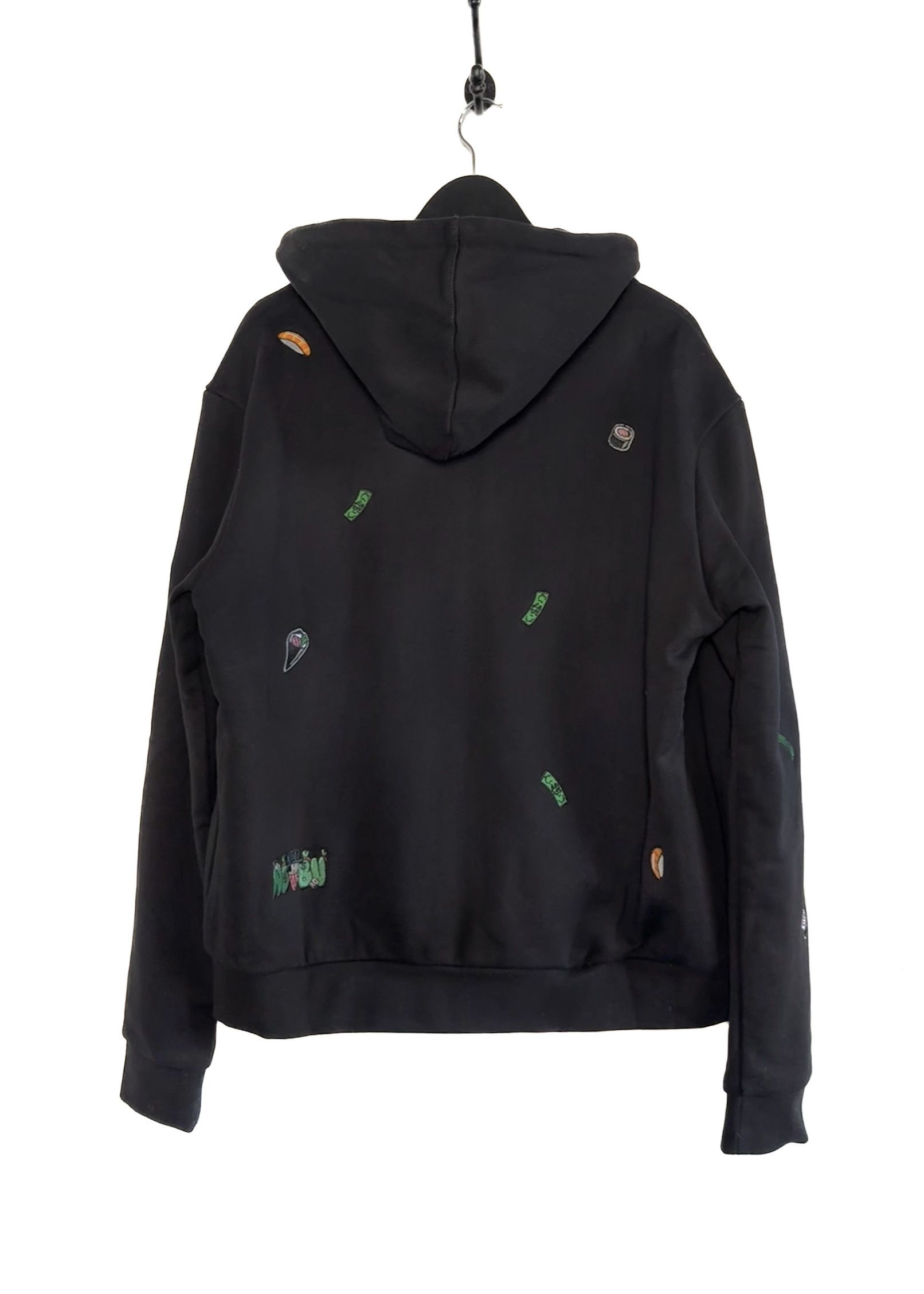 Alec Monopoly Alec Monopoly Nobu Malibu Sushi All Over Black Hoodie Size US XL / EU 56 / 4 - 3 Thumbnail
