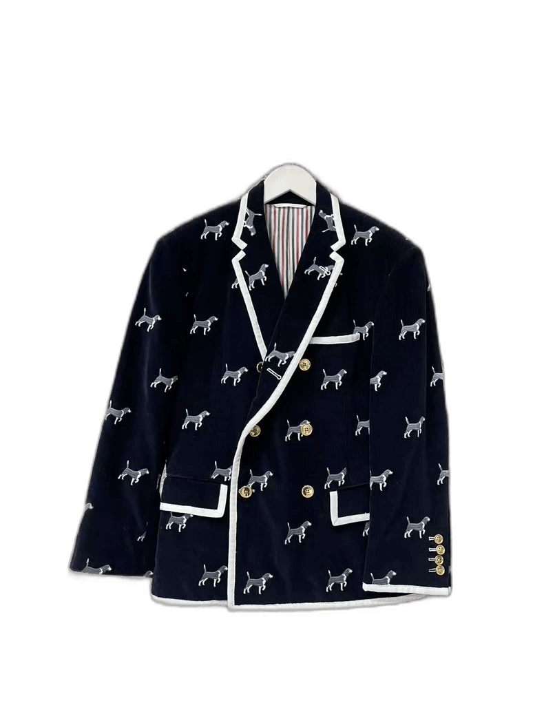 Thom Browne Thom Browne Dog Print Suit Jacket-yf Size US XS / EU 42 / 0 - 1 Thumbnail