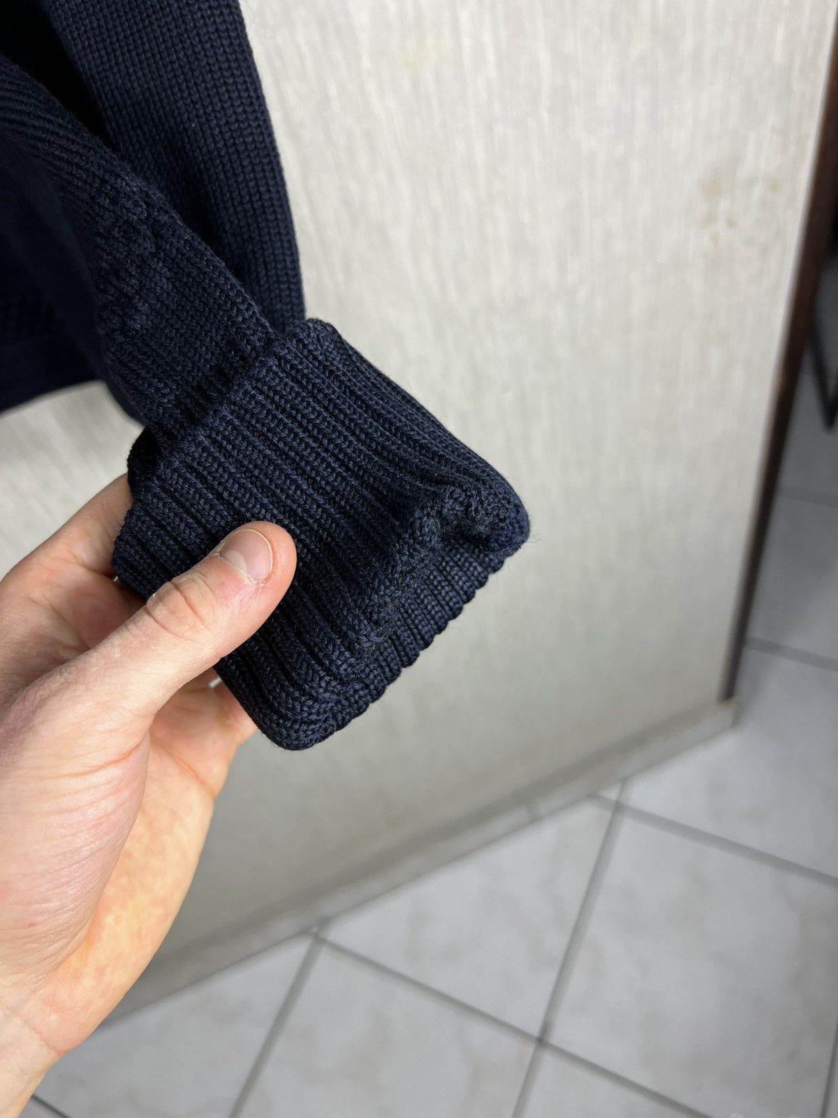 S.N.S. Herning S.N.S. Herning fisherman wool knit turtleneck sweater navy Size US M / EU 48-50 / 2 - 11 Thumbnail