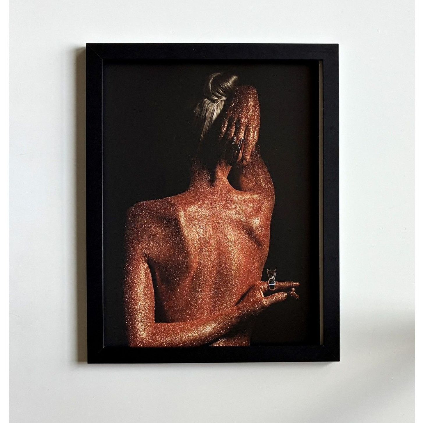 Chrome Hearts × Vintage Chrome Hearts glittered back photo Poster framed 9x11 Size ONE SIZE - 1 Thumbnail
