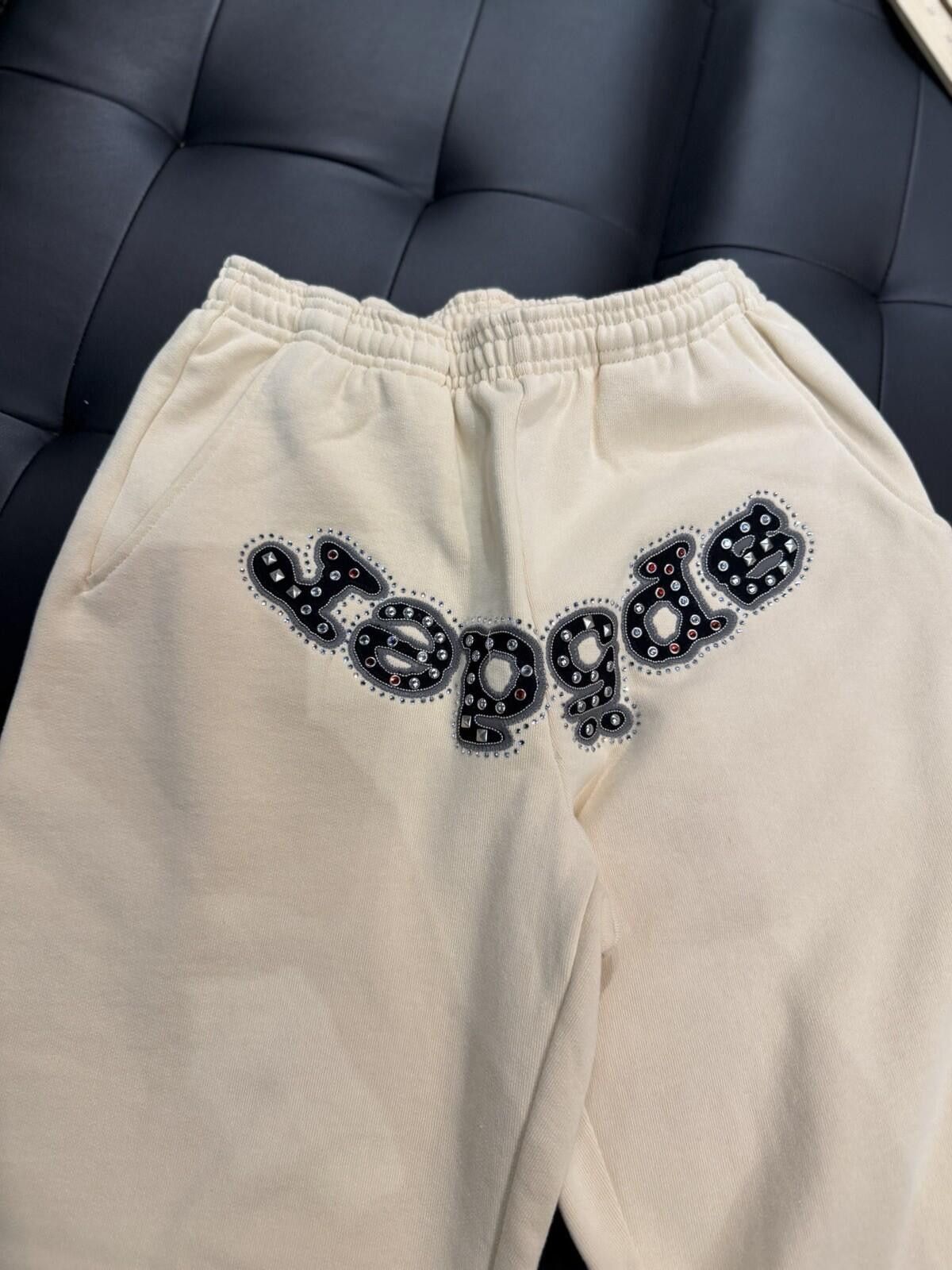 Sp5der Size XS - Sp5der Worldwide Cream Stone Sweatpants Spider Size US 28 / EU 44 - 4 Thumbnail