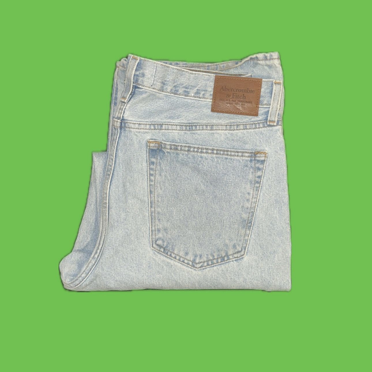 Abercrombie & Fitch Abercrombie Wide Leg Jean Blue Size US 32 / EU 48 - 2 Thumbnail