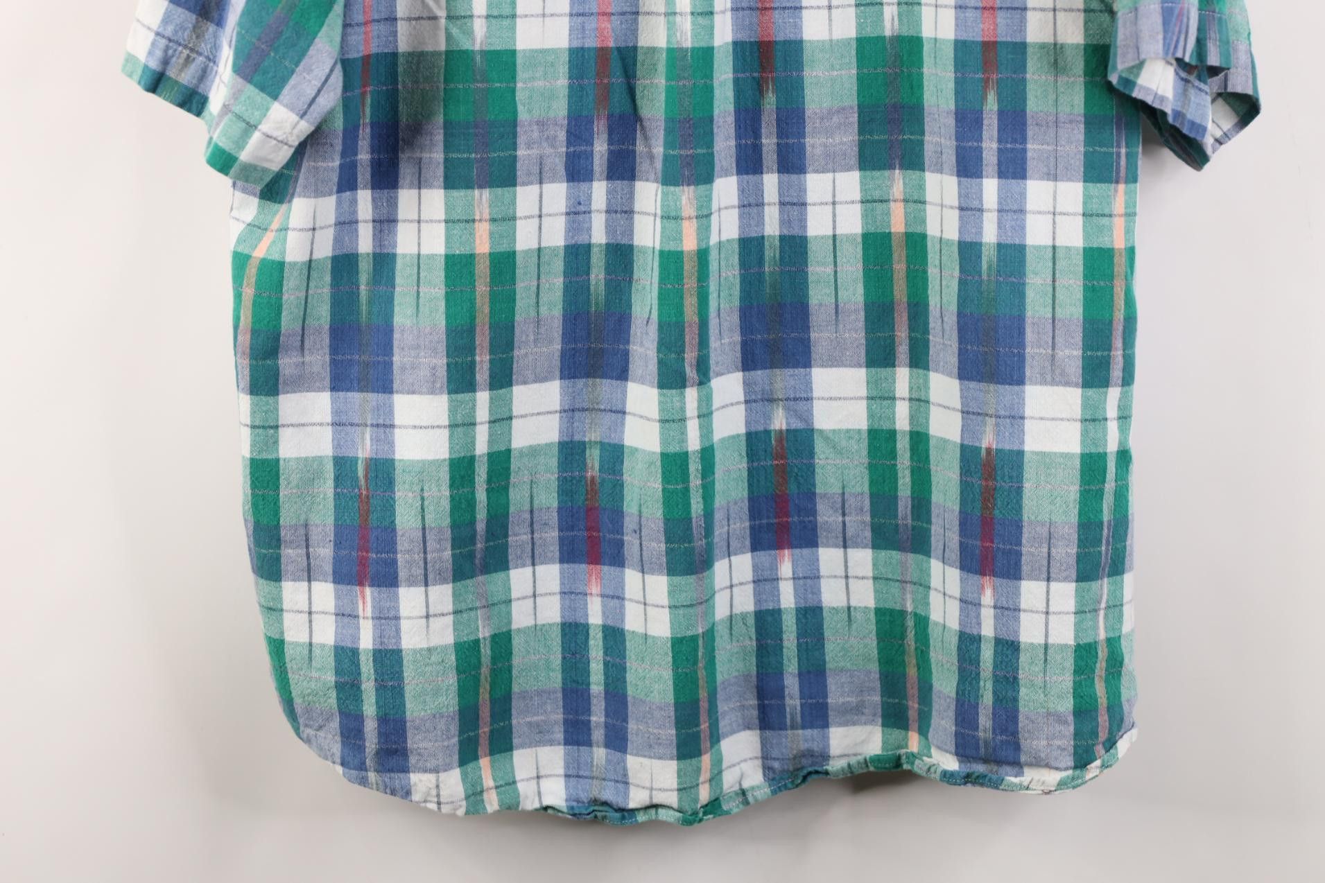 Vintage Vintage 90s Streetwear Madras Short Sleeve Button Down Shirt Size US XL / EU 56 / 4 - 12 Thumbnail