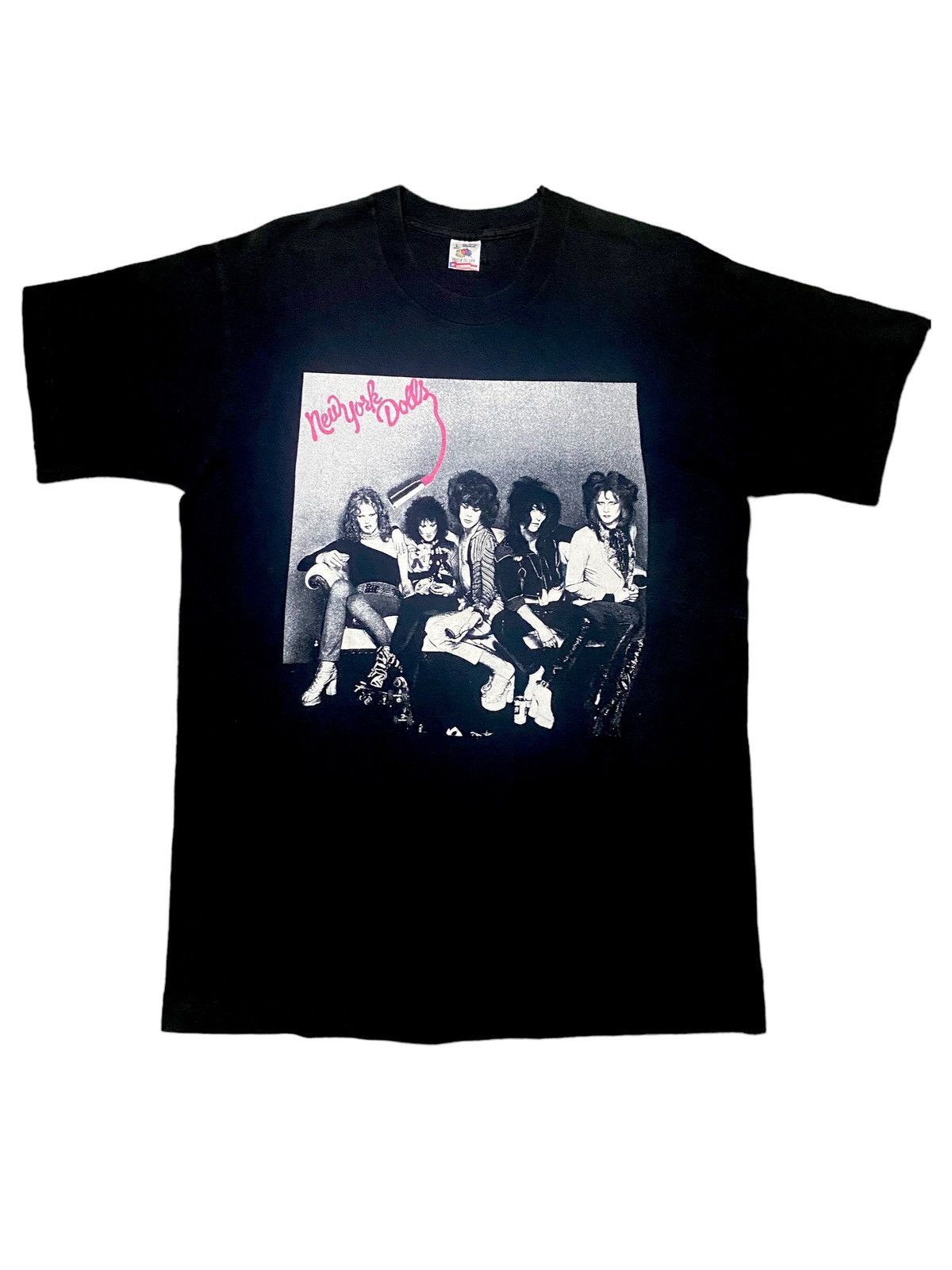 Vintage 90s New York Dolls Punk Rock Band Tee Shirt