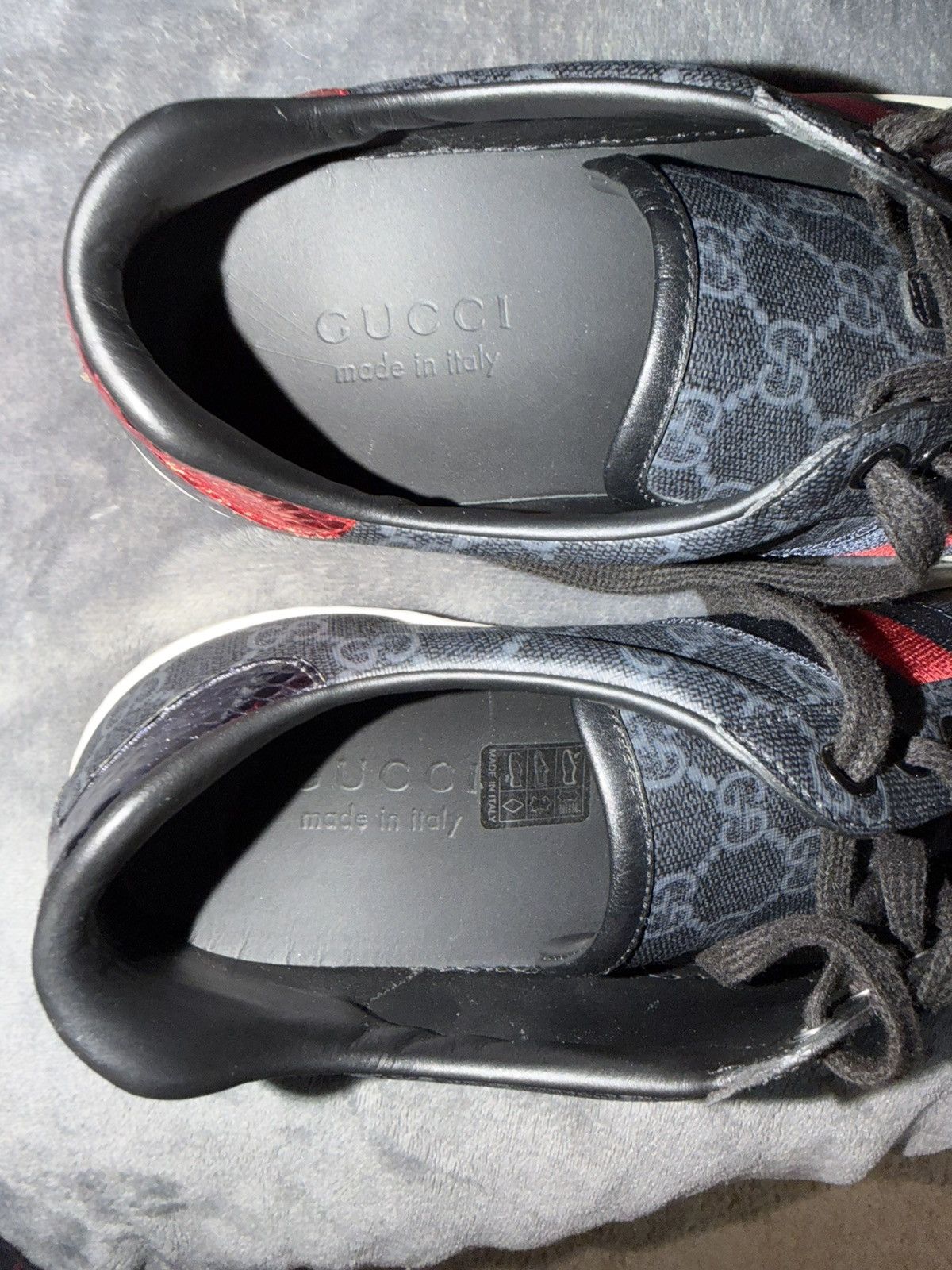 Gucci Gucci Ace GG Supreme Black Size US 8.5 / EU 41-42 - 5 Thumbnail