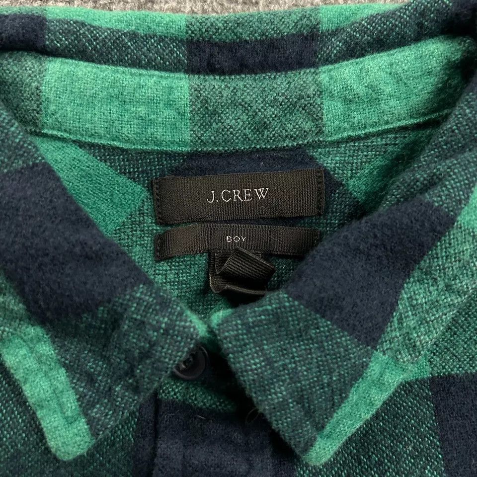 J.Crew J Crew Flannel Shirt Womens 8 Check Boy Pocket Cotton Wool Size M / US 6-8 / IT 42-44 - 3 Thumbnail