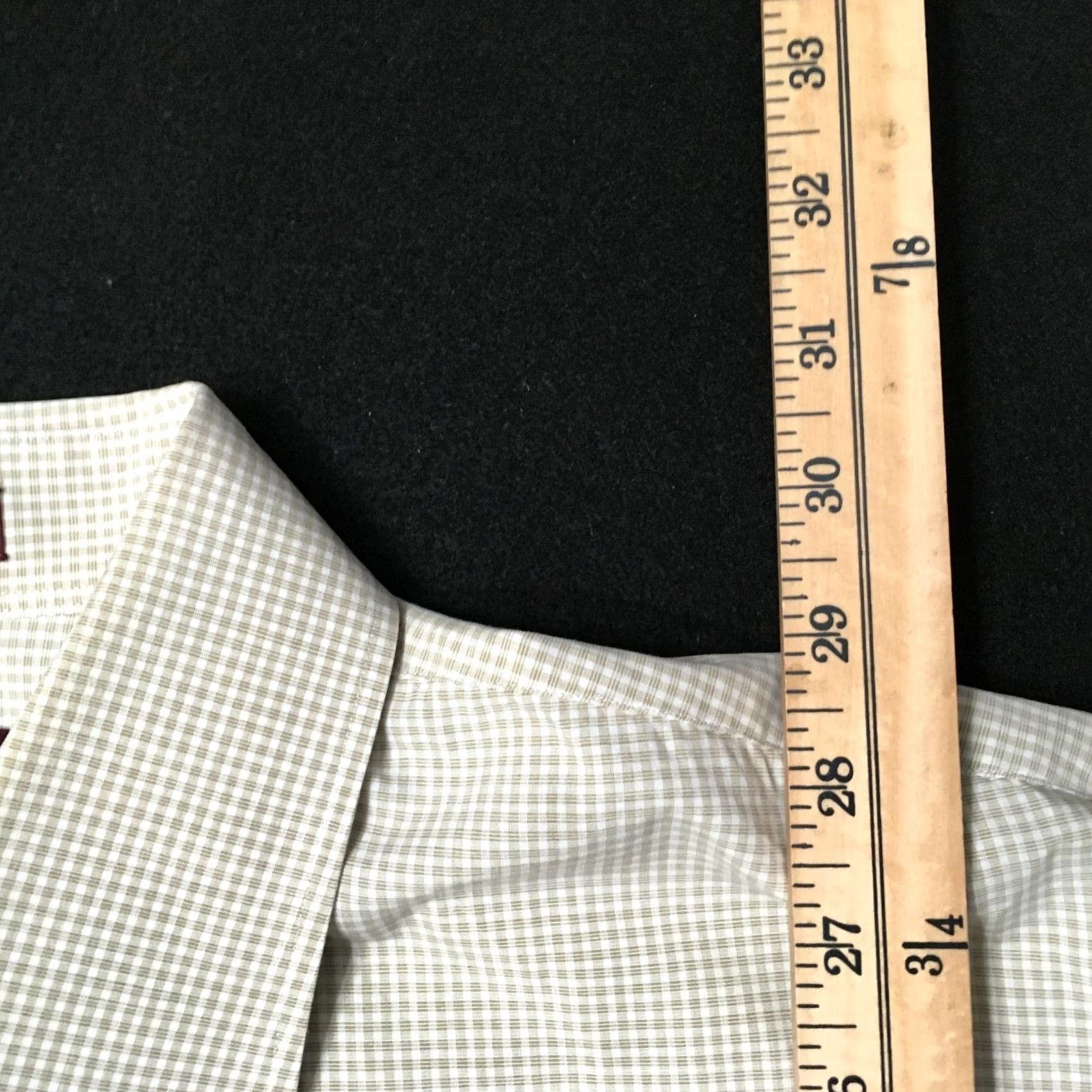Nordstrom VINTAGE Mens John W. Nordstrom Beige Button Up Shirt 16 1/2 32-33 Geometric Non-Iron Dress Shirt Mens Size US XL / EU 56 / 4 - 6 Thumbnail