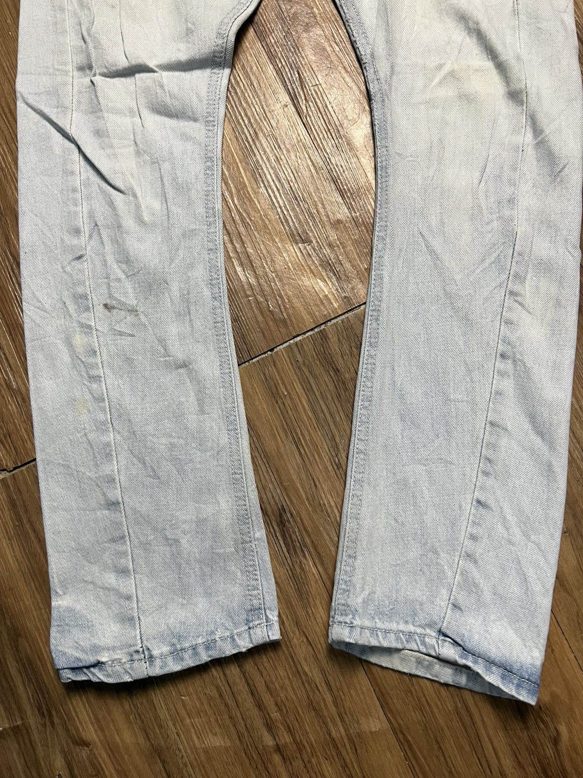 If Six Was Nine RARE Light Wash Jeans: Slanted Zip & Flap Pocket (43) Size 32" / US 10 / IT 46 - 4 Thumbnail
