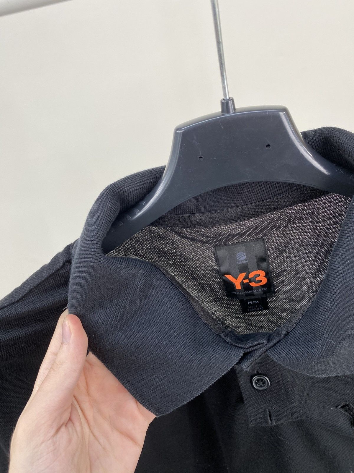 Y-3 Vintage Y-3 Denim Black Polo T-shirt Size US M / EU 48-50 / 2 - 6 Thumbnail