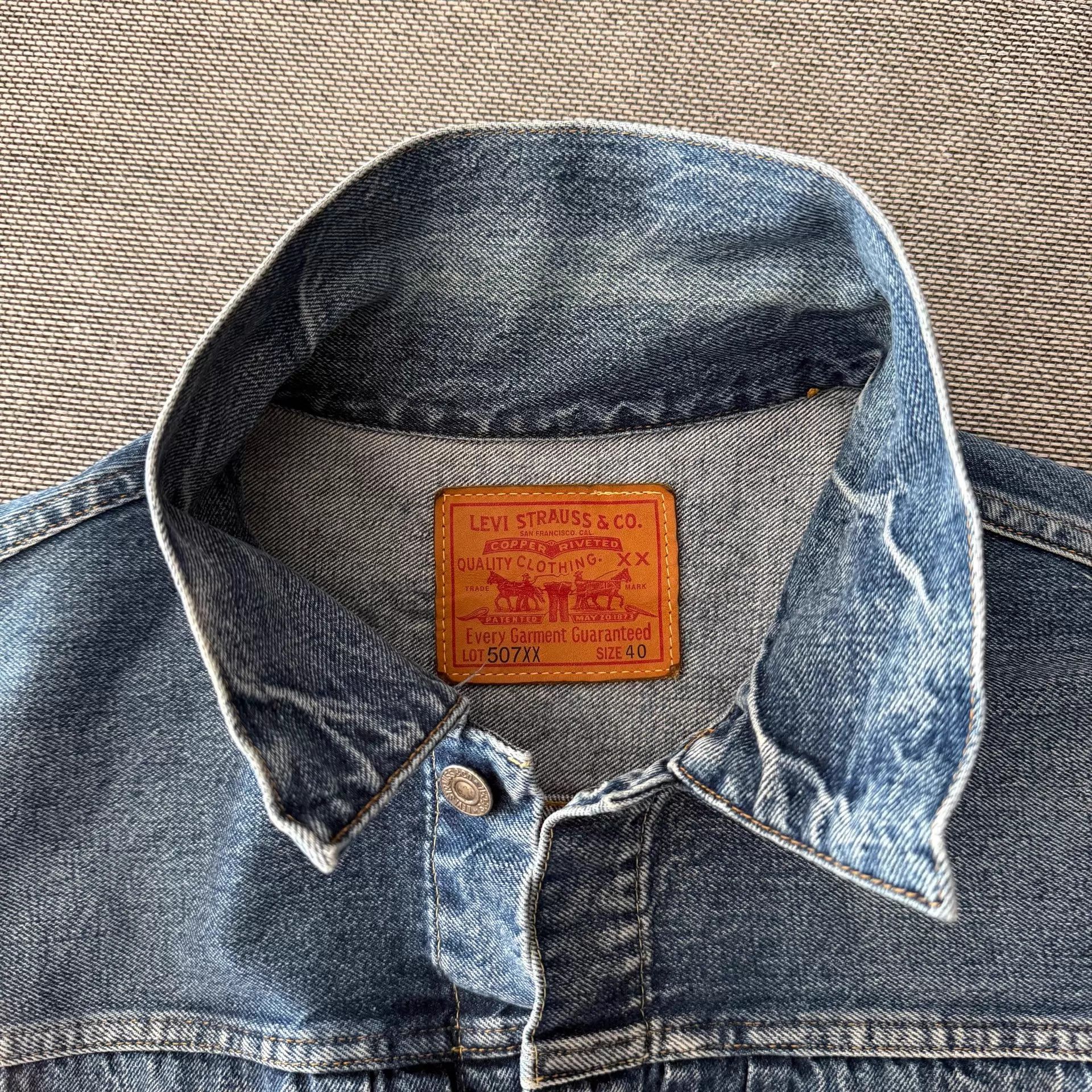 Levi's Levi's LVC 507xx Turkish Washed Denim Jacket Size US M / EU 48-50 / 2 - 3 Thumbnail