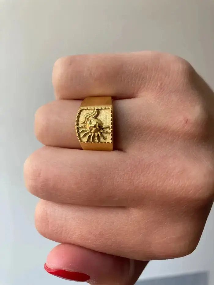 Jewelry Sun Ring ( size 6,7,8) Size ONE SIZE - 6 Thumbnail