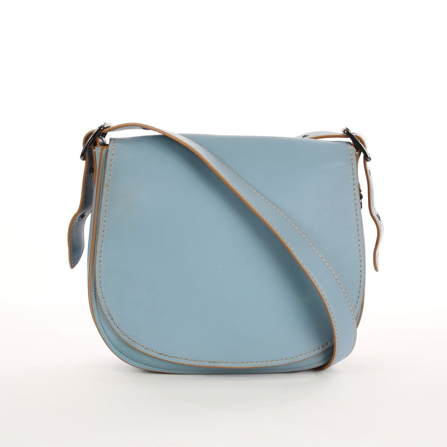 Coach Coach 75th Anniversary Light Blue Leather Crossbody Bag Size ONE SIZE - 1 Thumbnail