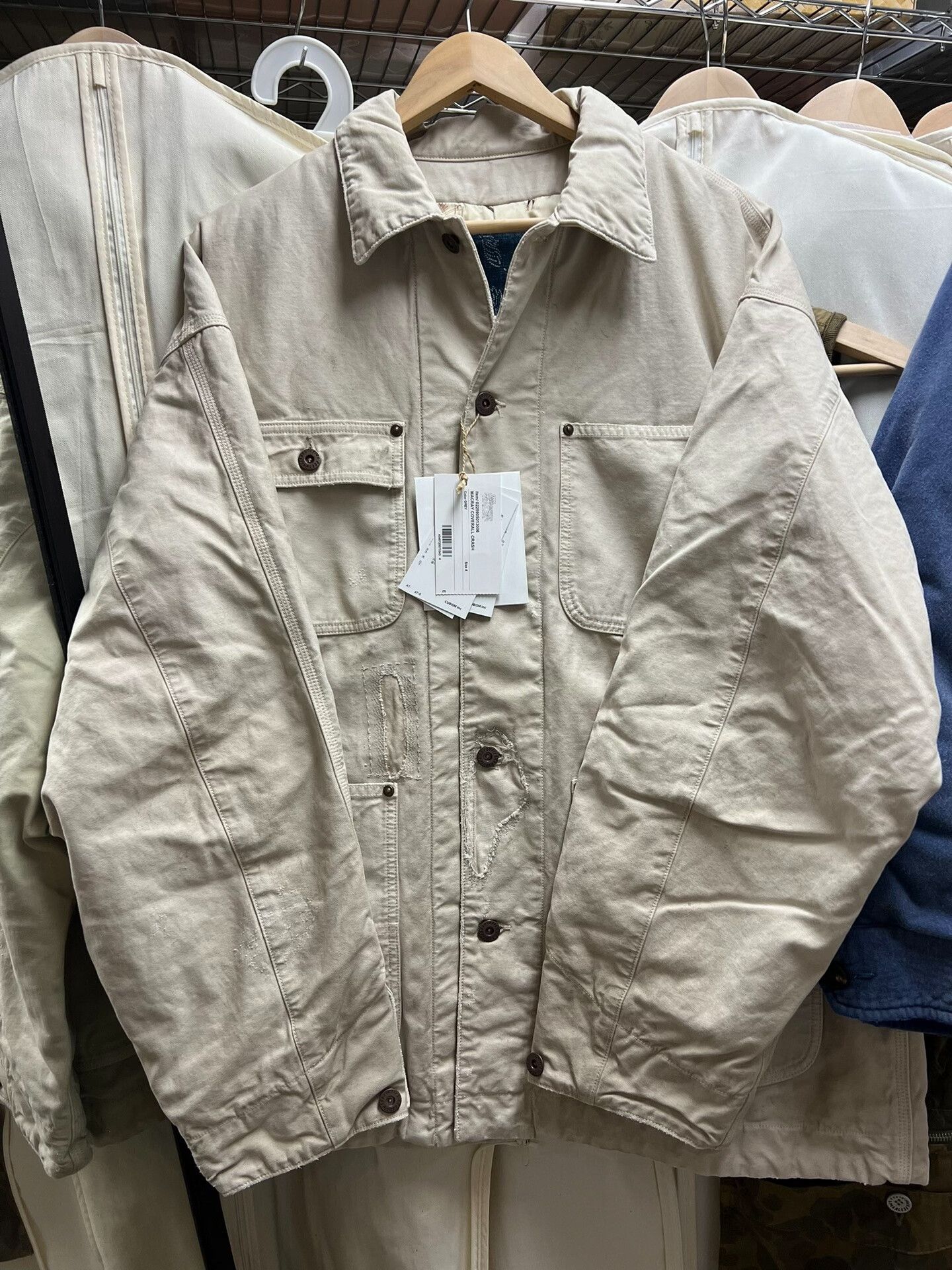 Visvim visvim macray coverall crash jacket grey Size US L / EU 52-54 / 3 - 1 Thumbnail