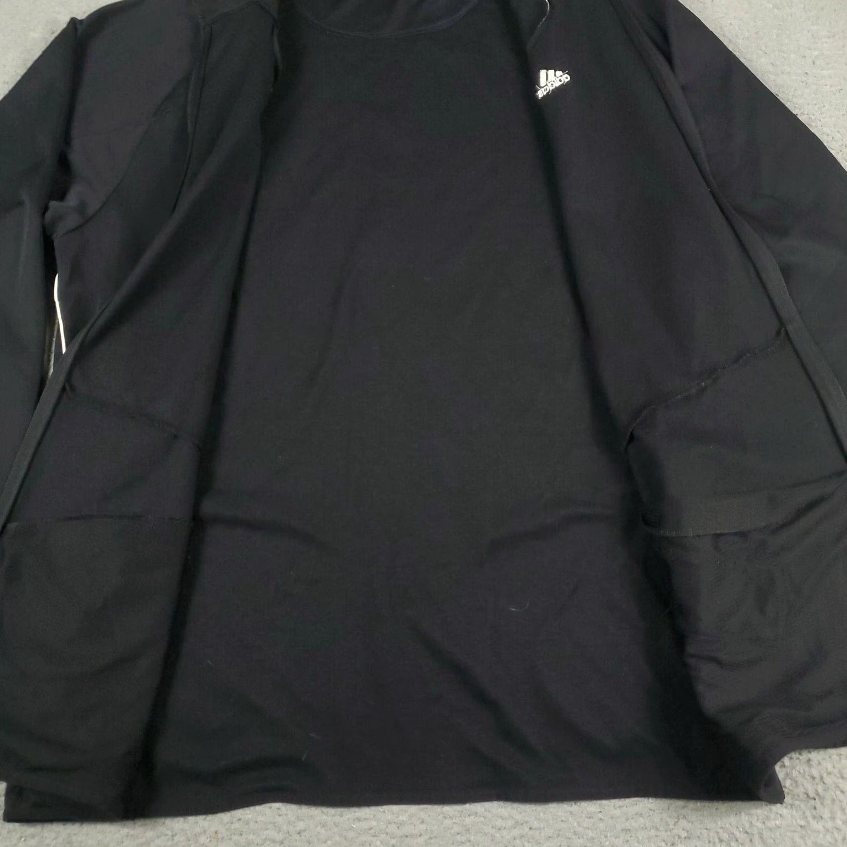 Adidas Adidas Jacket Mens XL Black Track Full Zip Sweatshirt Size US XL / EU 56 / 4 - 5 Thumbnail
