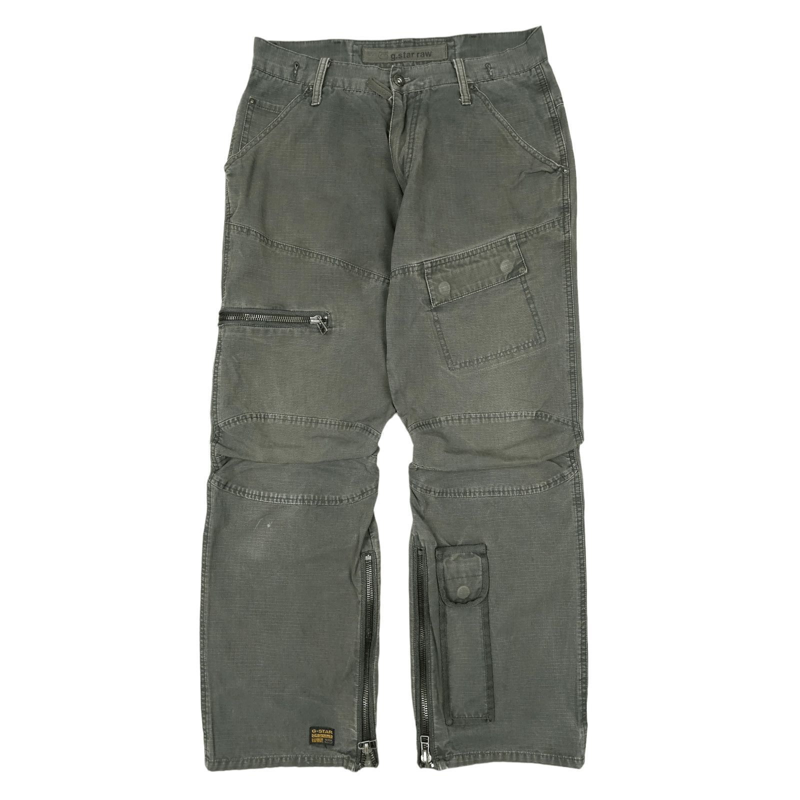 G-Star × Japanese Brand 💎 32/32 G-star RAW 3D Cargo Loose Pants Jeans Utility Y2K Size US 32 / EU 48 - 2 Thumbnail