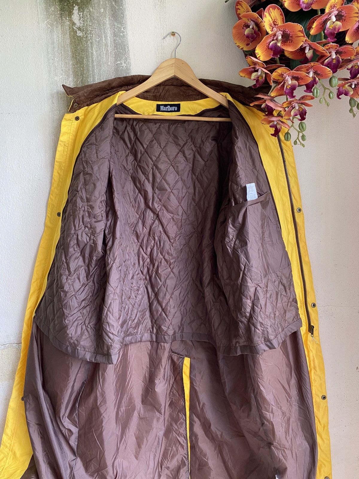 Marlboro × Vintage ✨Rare✨Vtg 1990s Marlboro Reversible Full Length Rain Jacket Size US L / EU 52-54 / 3 - 6 Thumbnail