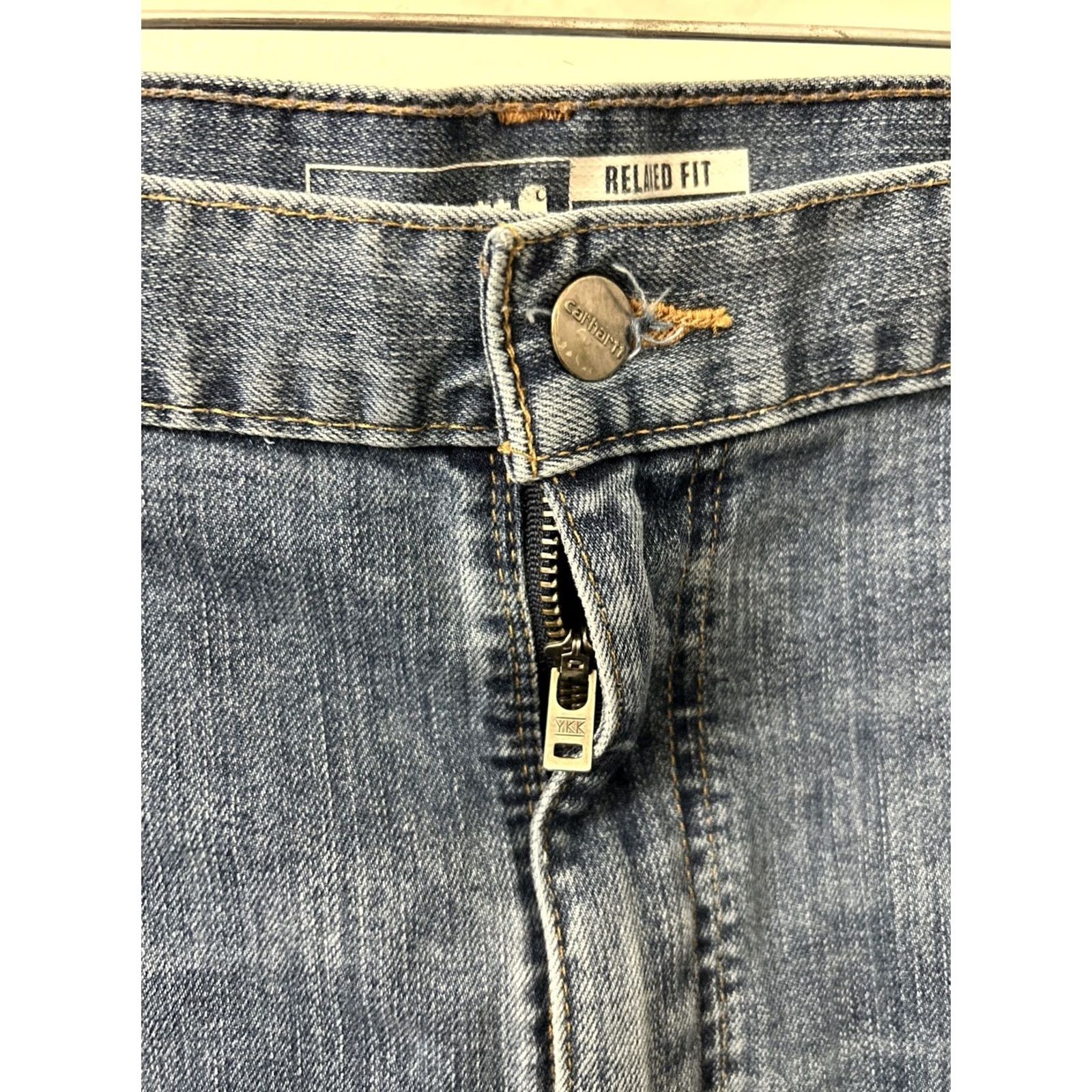 Carhartt Carhartt Jeans Mens 42x30 Blue Rugged Flex Relaxed Fit 5 Pockets YKK BD2804-M Regular Jeans Mens Blue Size US 42 / EU 58 - 5 Thumbnail