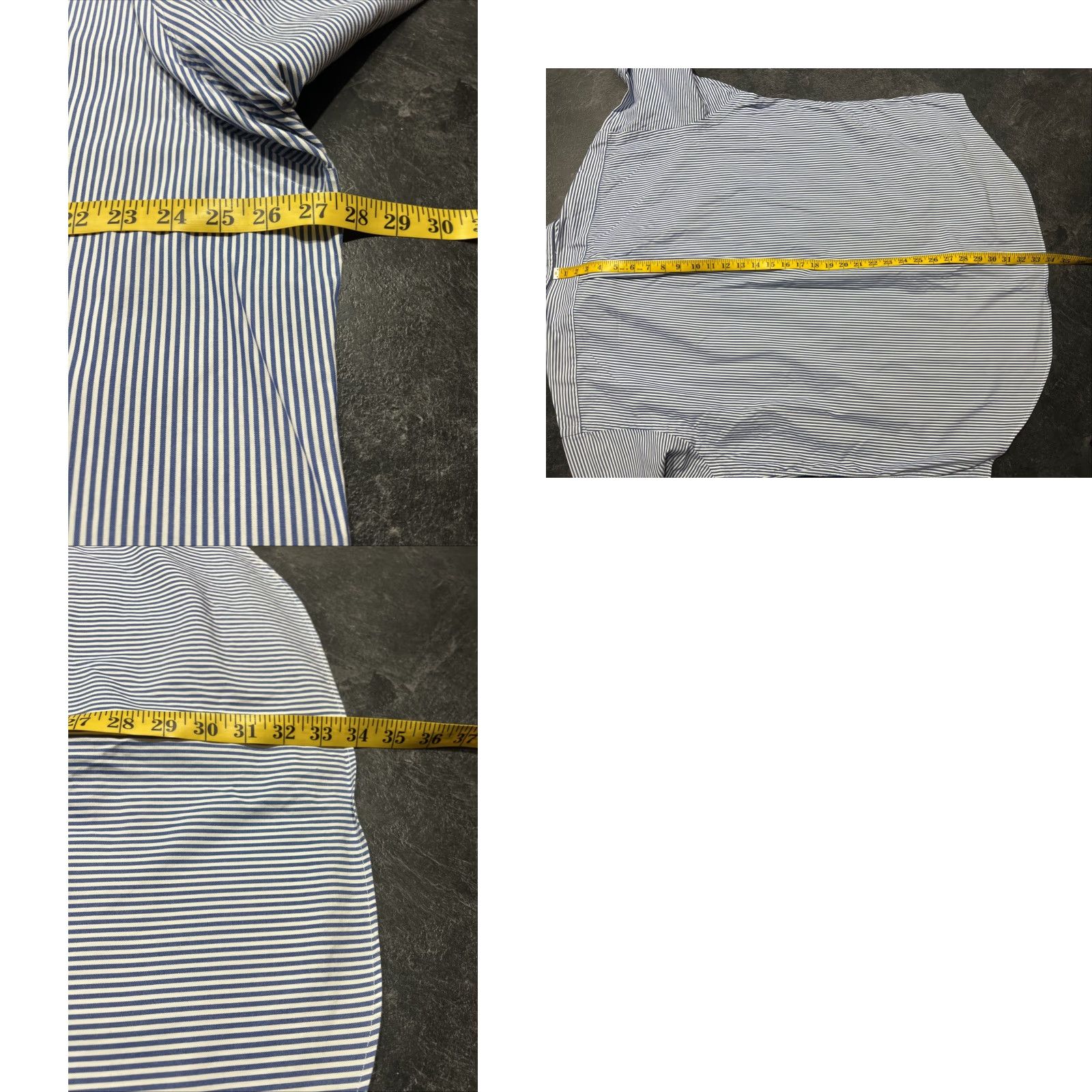 Ralph Lauren VINTAGE? (No) 90s Ralph Lauren Polo Yarmouth Oxford Shirt Mens 17 34 Stripe Blue Flesh Pony Size US XL / EU 56 / 4 - 8 Thumbnail