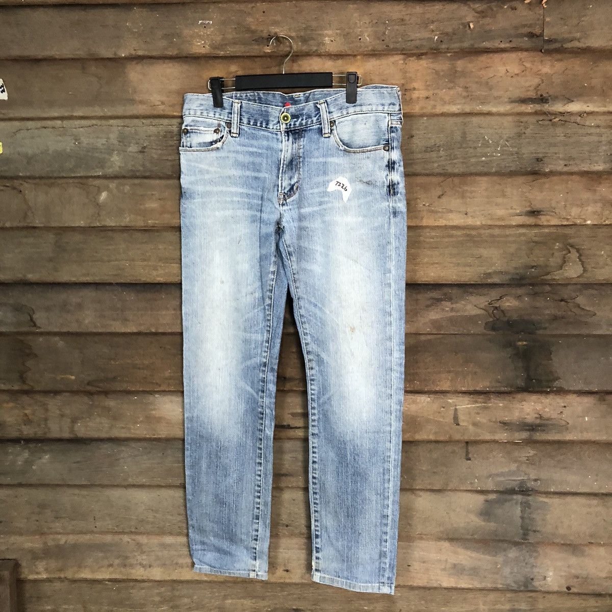 Japanese Brand Uniqlo Jeans Blue faded vintage Denim Pants #7326 Size 32" / US 10 / IT 46 - 1 Thumbnail