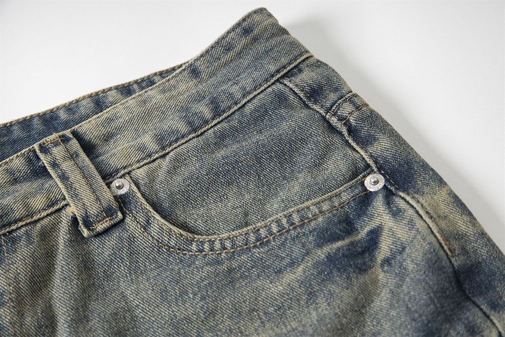 Vintage American retro straight leg cleanfit flared jeans Size US 32 / EU 48 - 4 Thumbnail