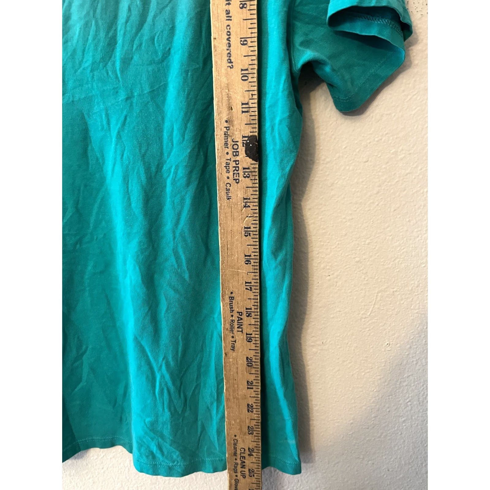 Life is Good VINTAGE Life Is Good Womens Tee Short Sleeve Crusher Tee Turquoise Sz Small Teal Wine Glass Half Full Shirt Womens S Size 28" / US 6 / IT 42 - 4 Thumbnail