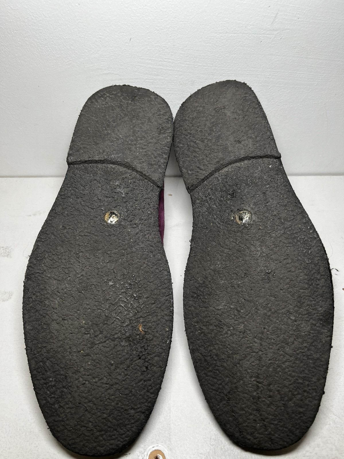 Purple and Black Suede Slip ONS