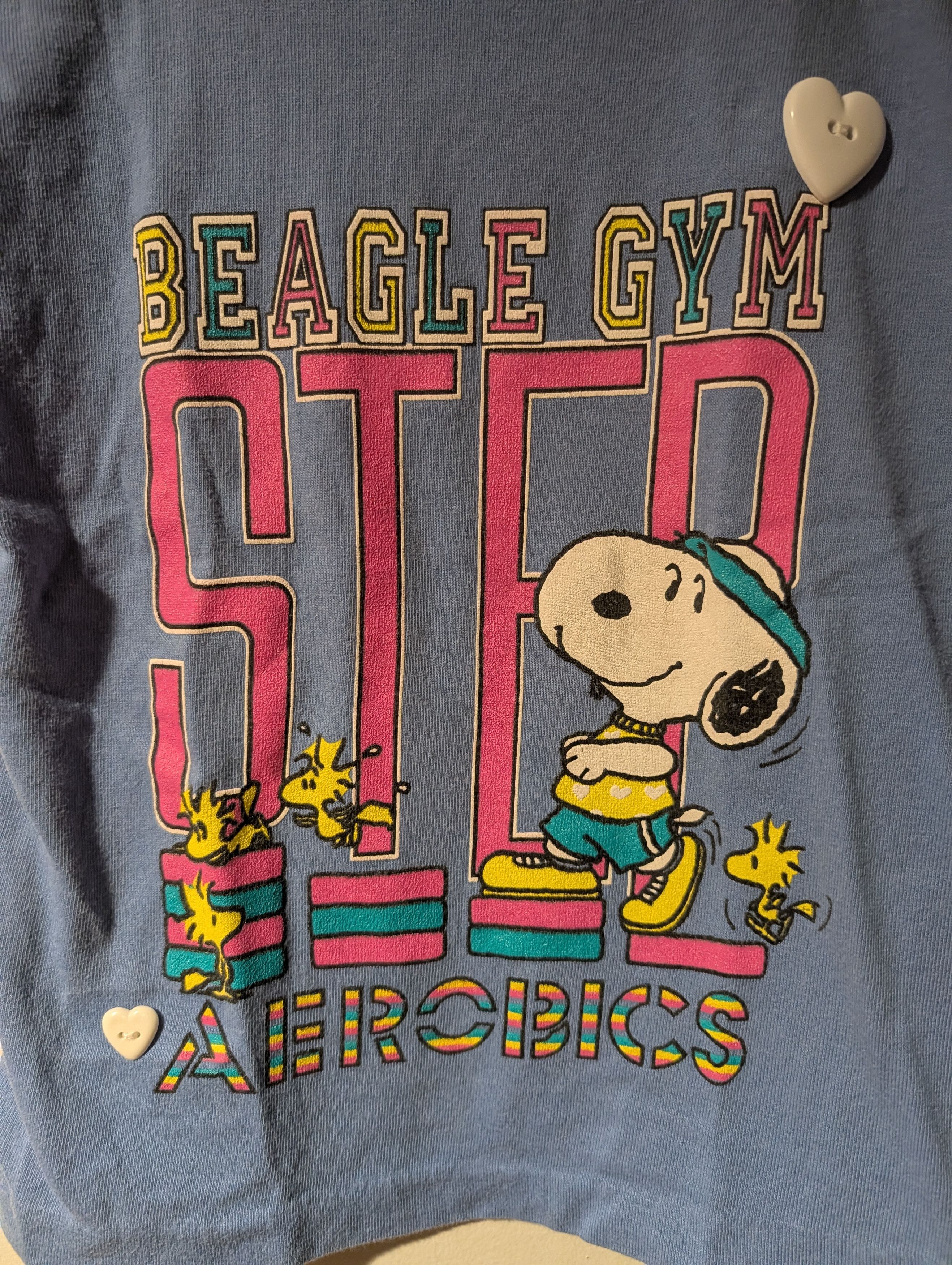 Peanuts Vintage 90s Snoopy Peanuts Beagle Gym Toddler 4T T-Shirt Size US M / EU 48-50 / 2 - 2 Thumbnail