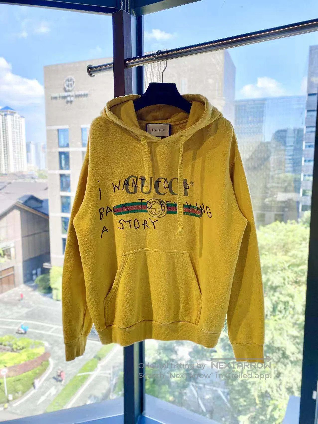 Gucci Guicci Graffiti print loose hooded sweatshirt| Size S / US 4 / IT 40 - 2 Thumbnail