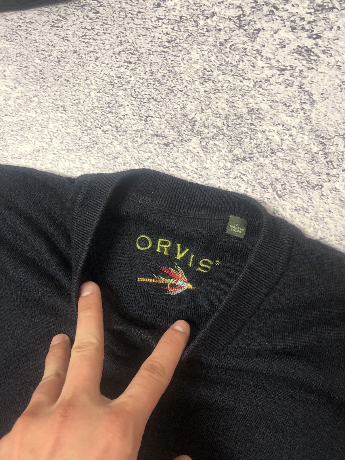 Orvis × Vintage Vintage sweater Orvis men’s size L y2k casual luxury usa Size US L / EU 52-54 / 3 - 5 Thumbnail