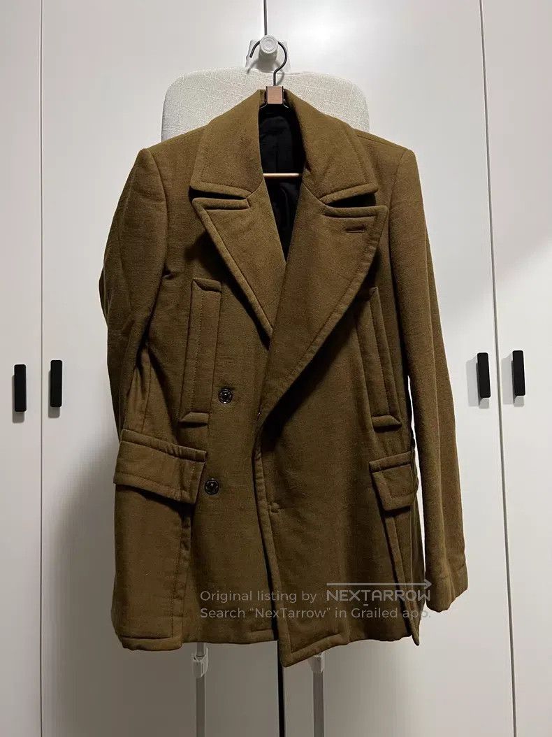 Ann Demeulemeester Ann Demeulemeester Brown Short Wool Coat Size XS / US 0-2 / IT 36-38 - 1 Thumbnail