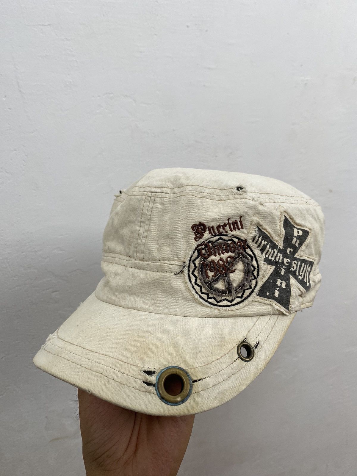 If Six Was Nine × Japanese Brand × Le Grande Bleu (L.G.B.) Cross peace patrol cap Size ONE SIZE - 2 Thumbnail