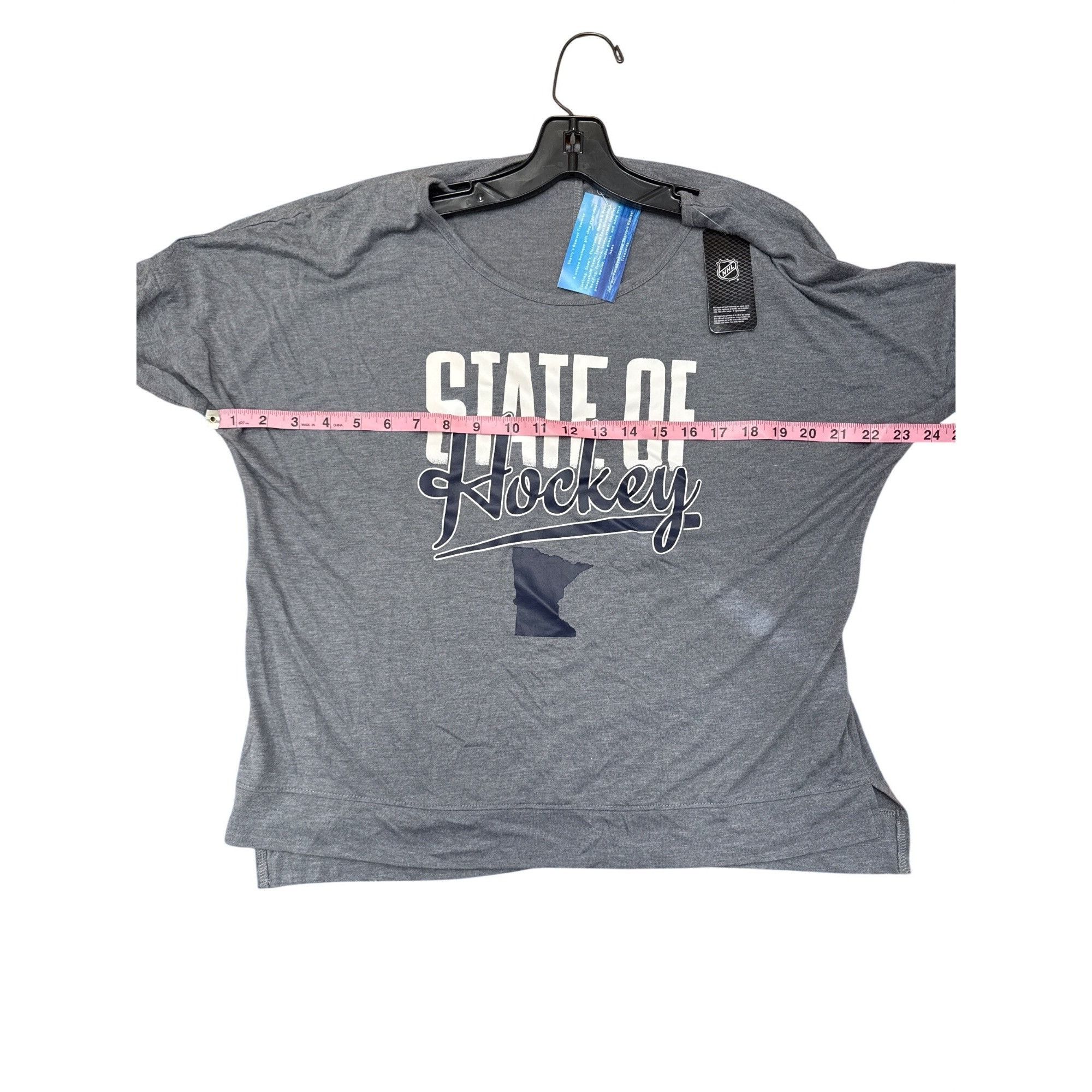 NHL NHL State Of Hockey Womens Gray Long-Sleeve Shirt Size M 8/1 Size M / US 6-8 / IT 42-44 - 4 Thumbnail