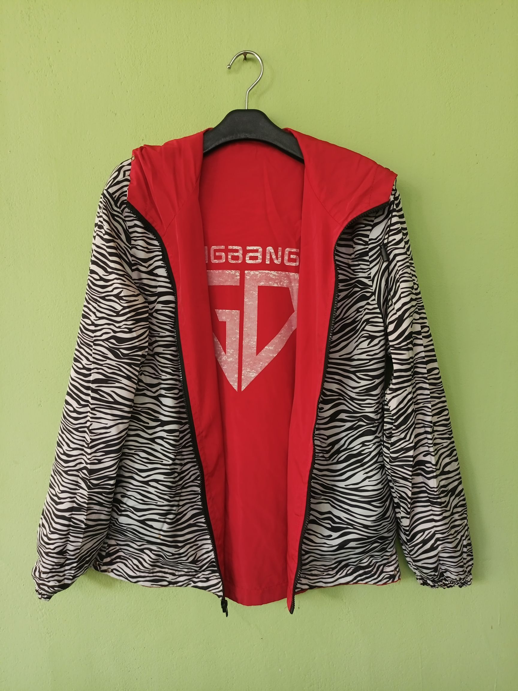 Japanese Brand BIGBANG Reversible Animal Print Wind breaker Zip Hoodie Size US L / EU 52-54 / 3 - 14 Thumbnail