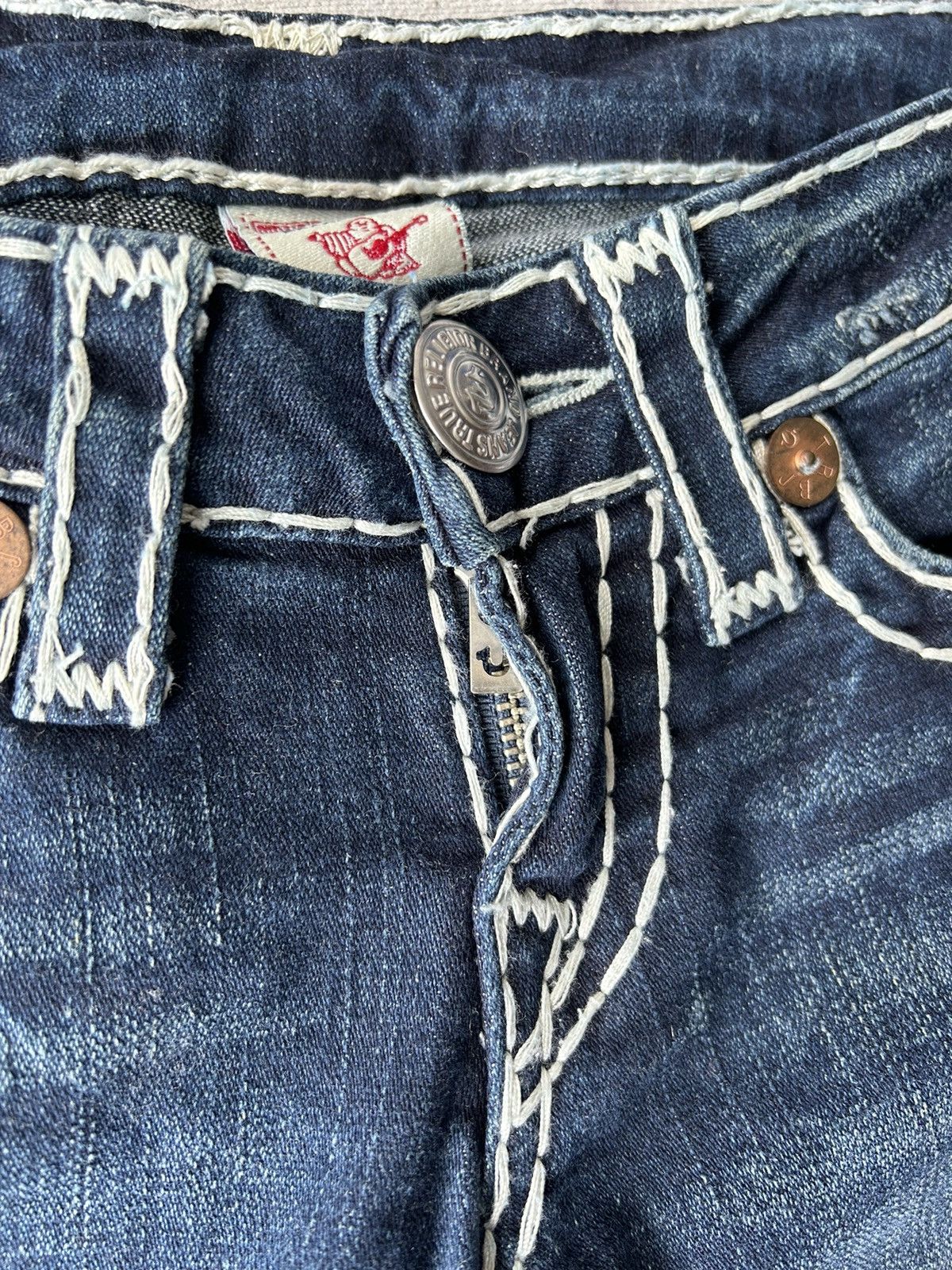 True Religion True Religion Thick Thread Jeans Size 26" / US 2 / IT 38 - 6 Thumbnail