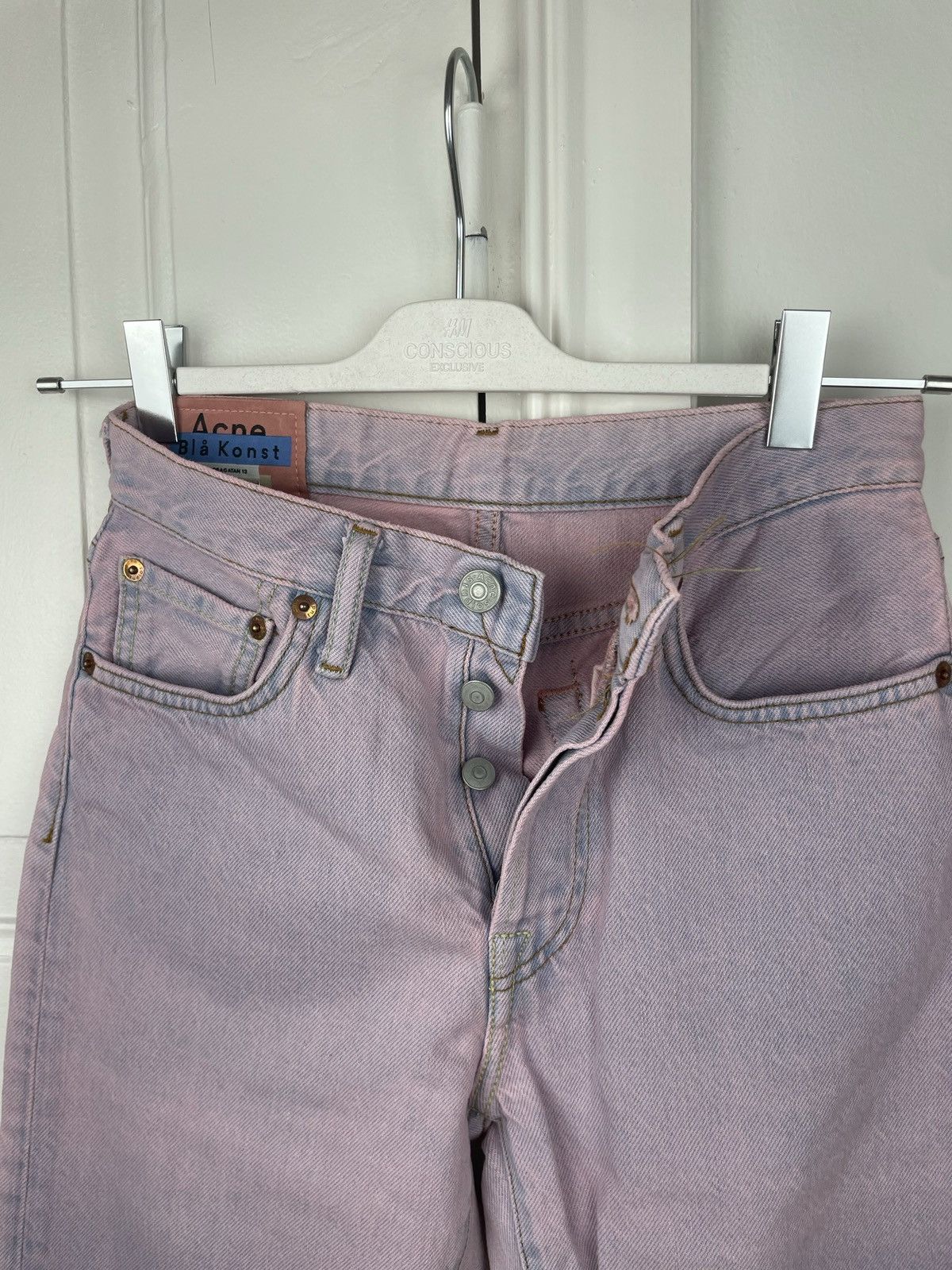 Acne Studios Acne studios 1997 Pink jeans pants Size 24" / US 00 / IT 34 - 6 Thumbnail