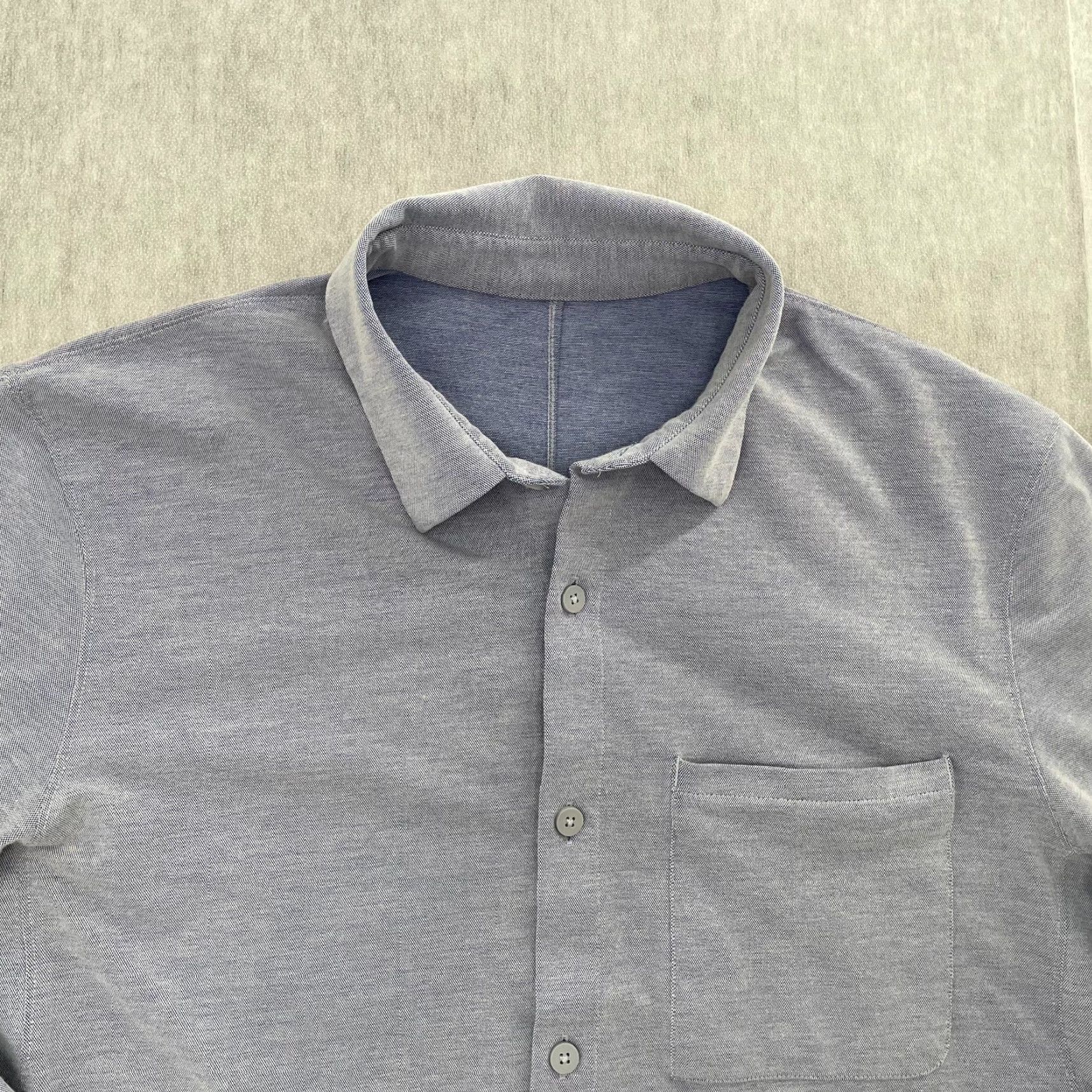 Lululemon Lululemon Commission Shirt Adult Large Blue Button-Up Long Sleeve Slim Fit Mens Size US L / EU 52-54 / 3 - 3 Thumbnail