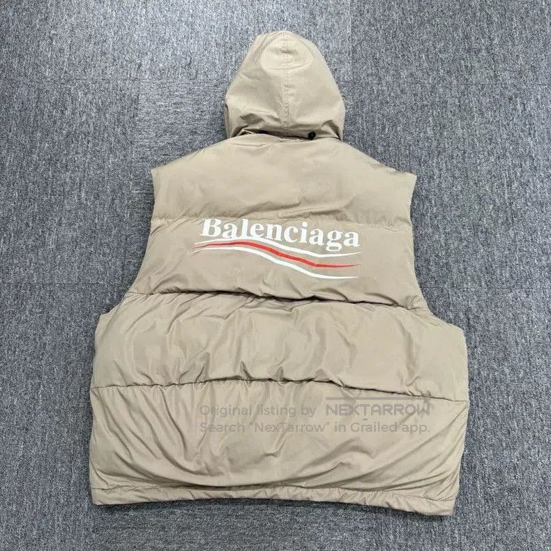 Balenciaga Balenciaga Coke Print Hooded Down Vest. Size US L / EU 52-54 / 3 - 5 Thumbnail