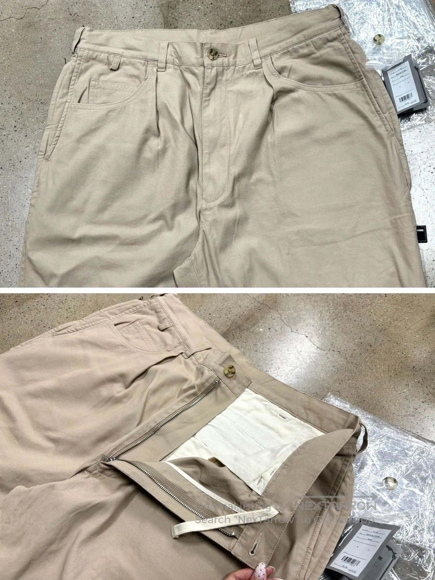 Other Loose Fit Beige Chino Pants. Size US 26 / EU 42 - 5 Thumbnail