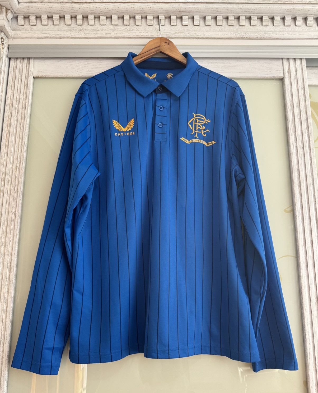 Castore Glasgow Rangers 2021-2022 Soccer Longsleeve Jersey Kit Shirt Size US XXL / EU 58 / 5 - 5 Thumbnail