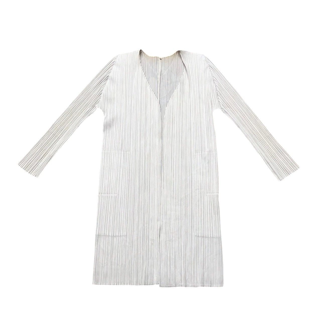 Issey Miyake × Pleats Please Issey Miyake Pleats Please Issey Miyake Medium-Long Cardigans Size L / US 10 / IT 46 - 2 Thumbnail